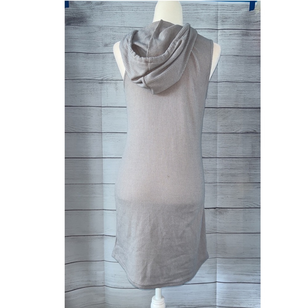Shein Unity Solid Drawstring Hooded Dress - Picture 7 of 7
